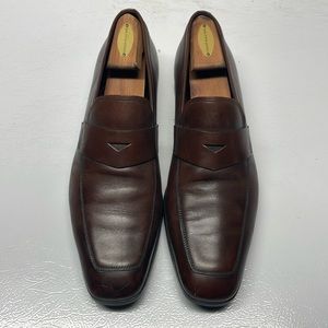 Prada brown loafers